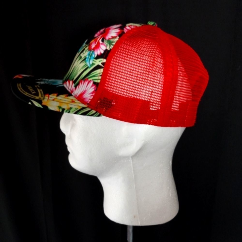Flower Meshback Trucker Hat - Picture 2 of 5
